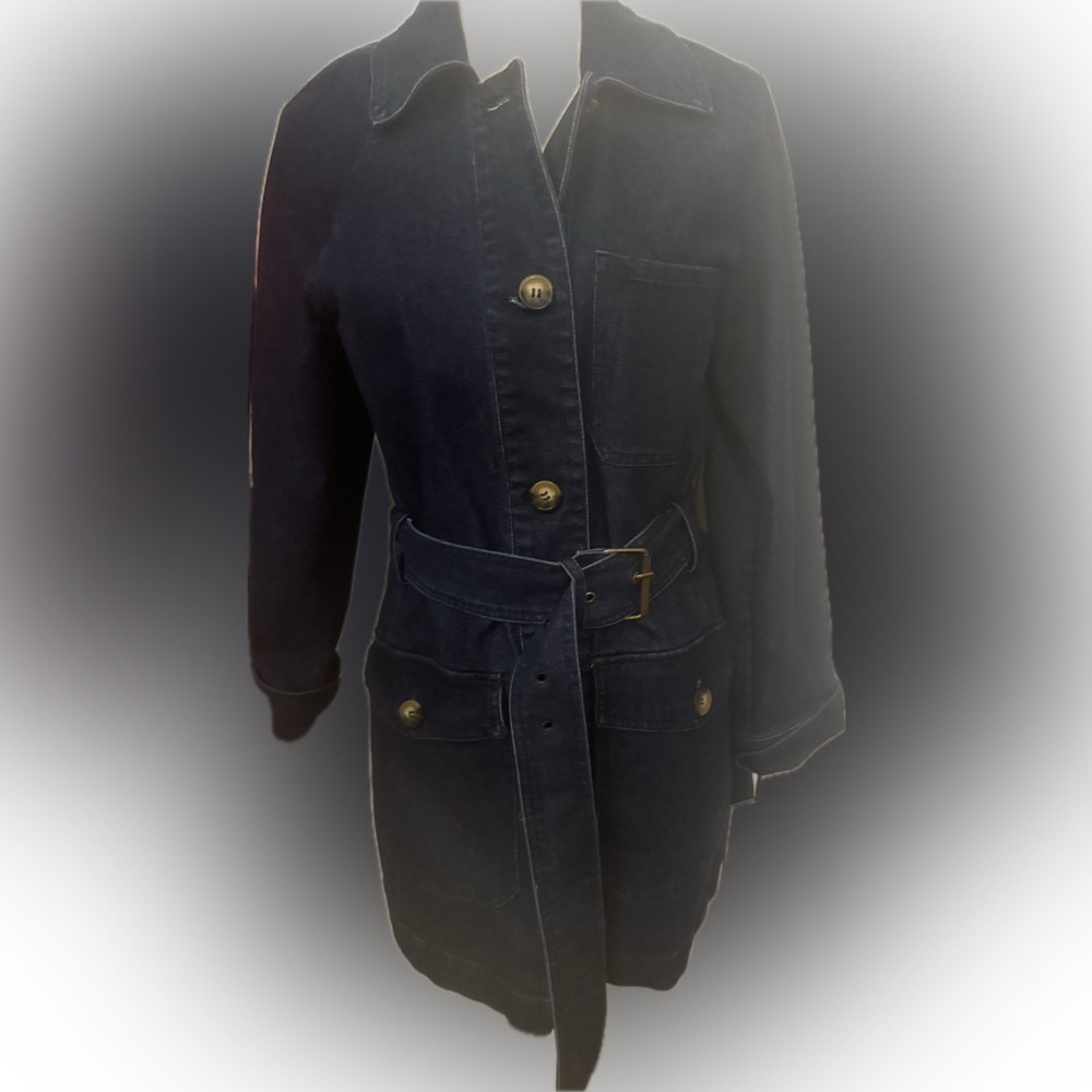 NWT Bagatelle collection denim trenchcoat size M